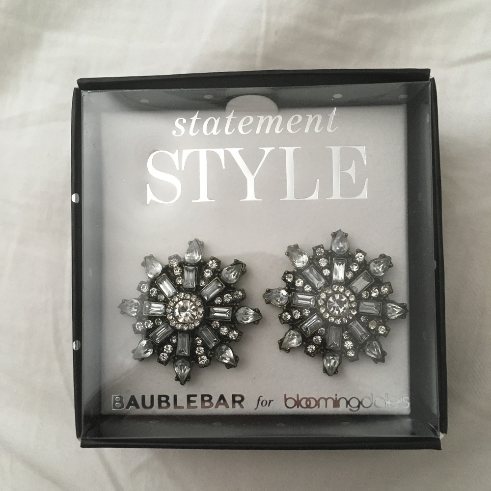 BAUBLEBAR Jessamine Studs Clear/Antique Rhinestone